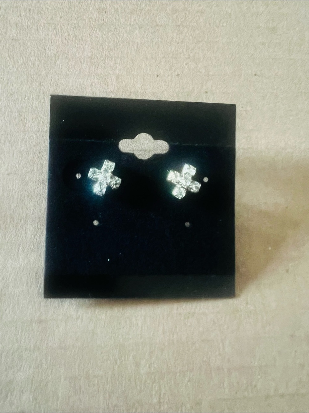 Assorted Clear Crystal Stud & Drop Earring Set - Silver Tone, 11 Pairs - Picture 2 of 11